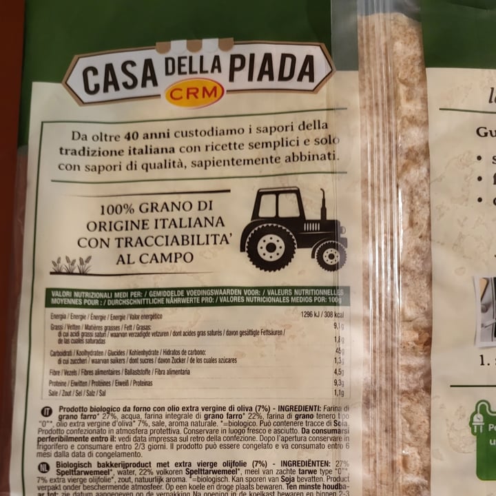 review photo of Casa della piada crm La bio Farro shared by @camillamm on 04 Apr 2022 - review
