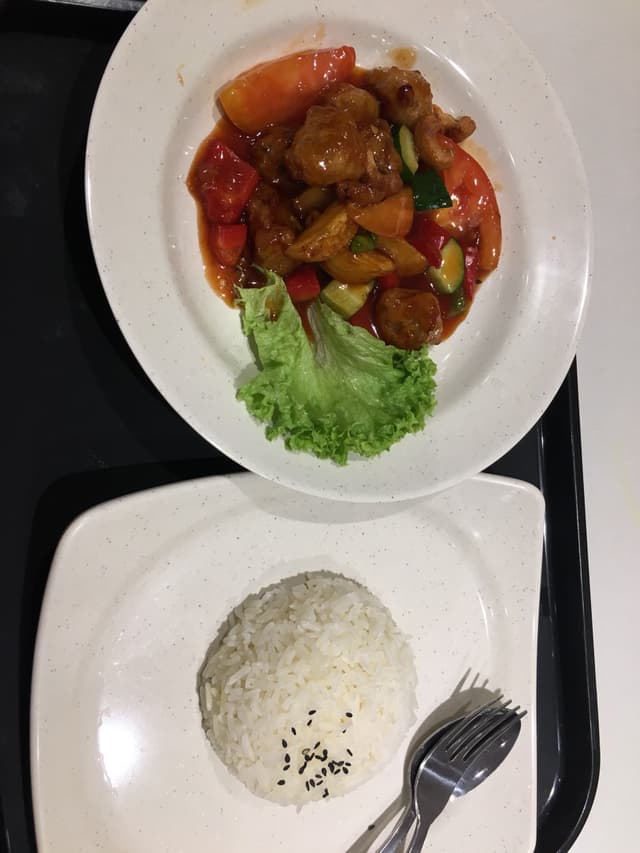 Photo of the dish “Sweet and sour monkeyhead mushroom rice”