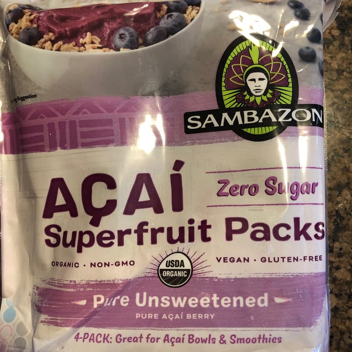 photo of Sambazon Açaí Superfruit Packs Pure Unsweetened shared by @karenasp on  12 Jan 2021 - review