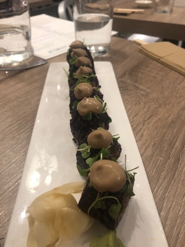 review photo of Beyond Sushi (W 37th Street) Mighty Mushroom Roll (And Seasonal Roll) shared by @chenkaufman on 04 Jan 2020 - review