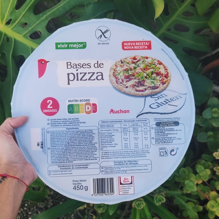 photo of Auchan Gluten Free Plain Pizza shared by @sofiarodrigues on  21 Nov 2021 - review