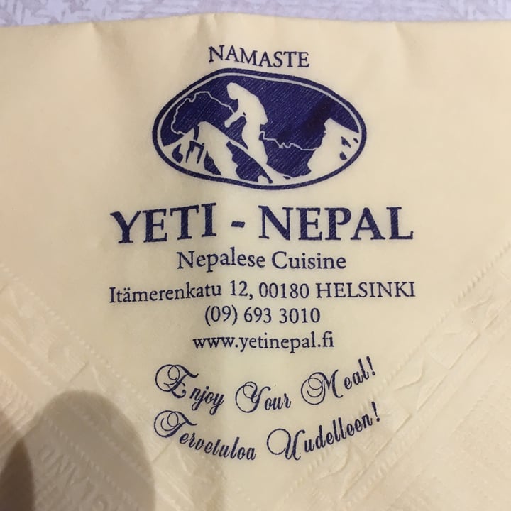 photo of Yeti Nepal 20 aloo gobi tofu shared by @vebla on  19 Oct 2020 - review