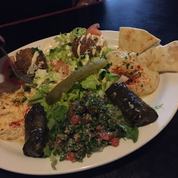 photo of Open Sesame Vegetarian Sampler Plate shared by @acewilde on  21 Dec 2019 - review