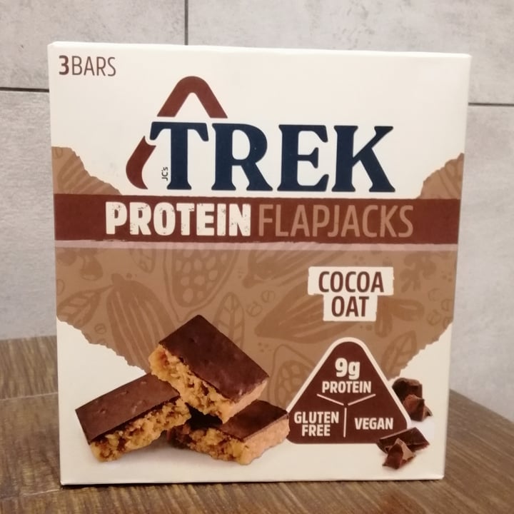 photo of TREK Protein Flapjack (Cocoa Oat) shared by @moralcompassion4all on  01 Feb 2021 - review