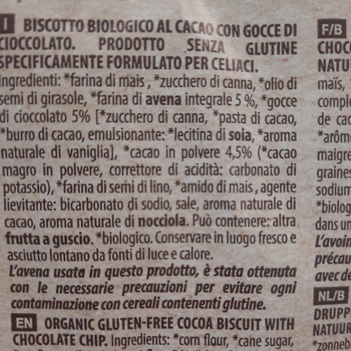 photo of Probios bis-free con gocce di cioccolato shared by @silviietta on  24 Nov 2022 - review