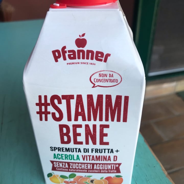 photo of Pfanner #StammiBene Spremuta di frutta + acerola vitamina D shared by @nabel on  18 May 2022 - review