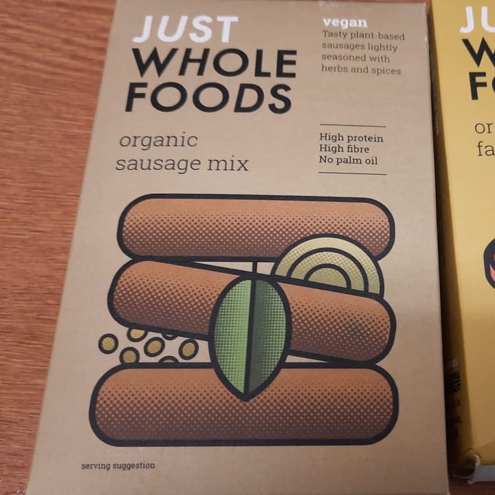 photo of Just Wholefoods Organic Sausage Mix shared by @malvinabeg on  29 Nov 2021 - review