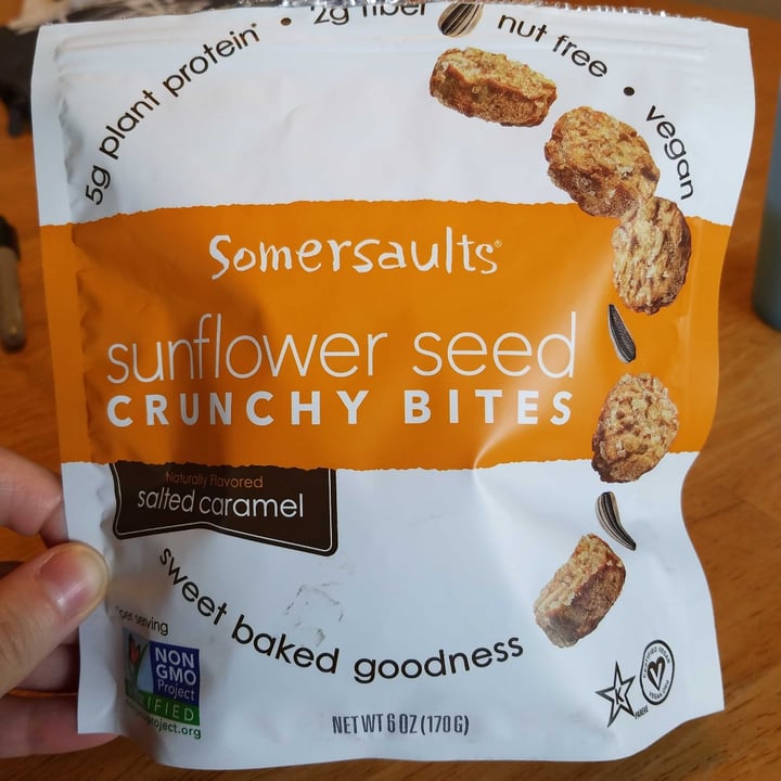 photo of Somersaults Sunflower Seeds Crunchy Bites Salted Caramel shared by @meghank on  24 Oct 2020 - review