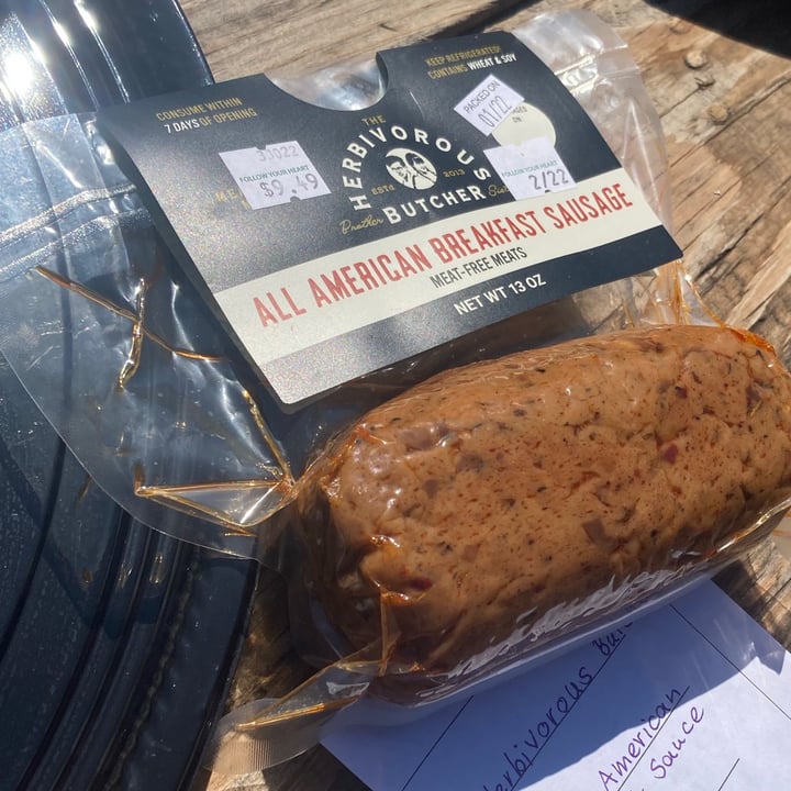 photo of The Herbivorous Butcher All American Breakfast Sausage shared by @ocean444 on  13 Mar 2021 - review