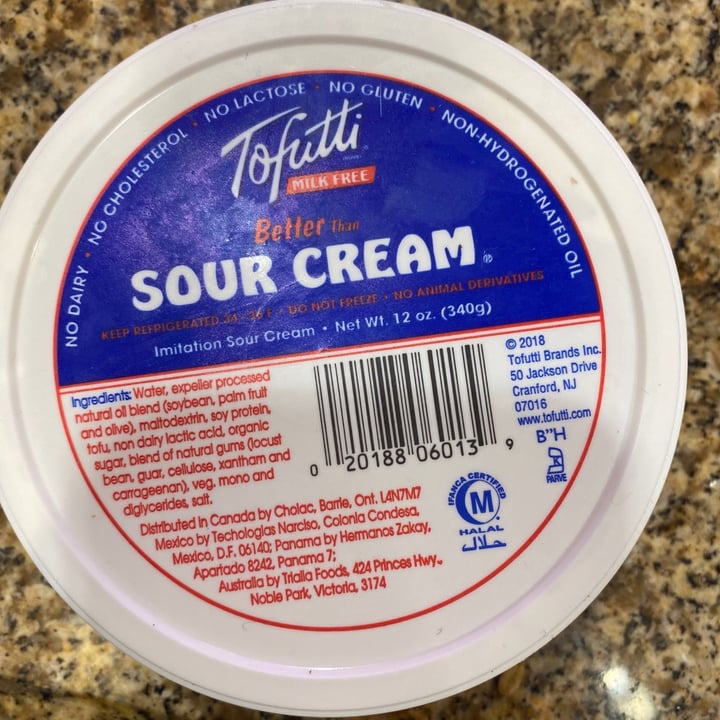 photo of Tofutti Better than Sour Cream shared by @plantbasedlife123 on  11 Oct 2020 - review