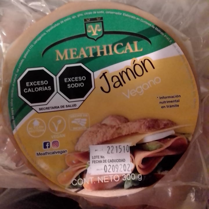 photo of MEATHICAL Jamón vegano shared by @advime on  19 Jul 2022 - review