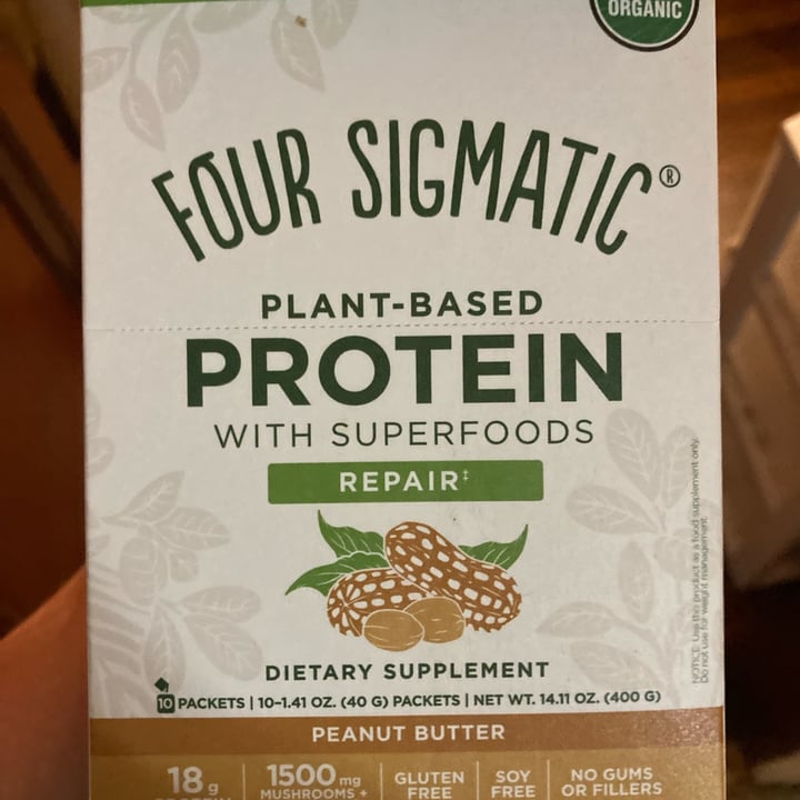 photo of Four Sigmatic Repair- Plant Base Protien- peanut butter shared by @alleycat1331 on  01 Jun 2022 - review