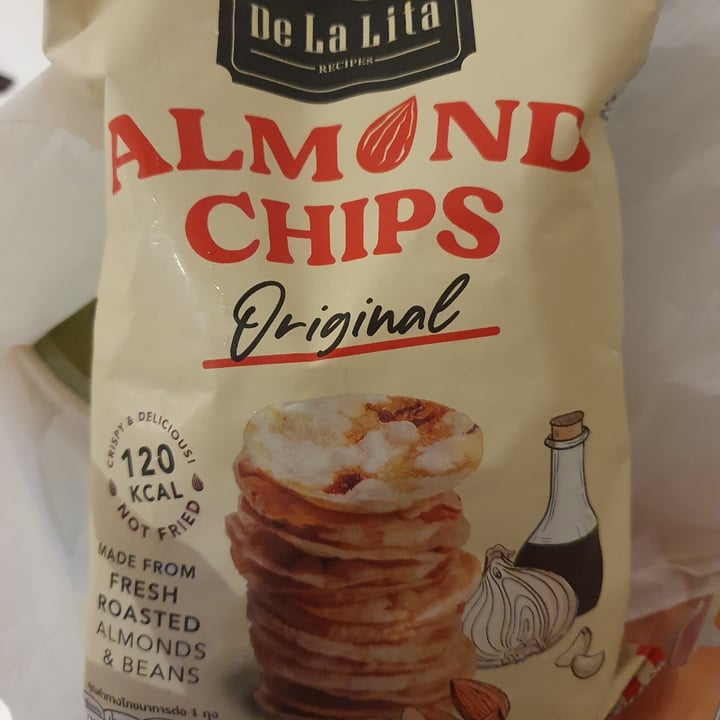 photo of De La Lita Almond Chips Original shared by @mushroomtarian on  05 Nov 2022 - review