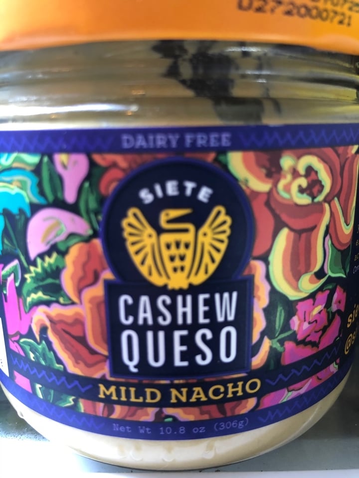 photo of Siete Family Foods Mild Nacho Cashew Queso shared by @tbright17 on  13 Apr 2020 - review