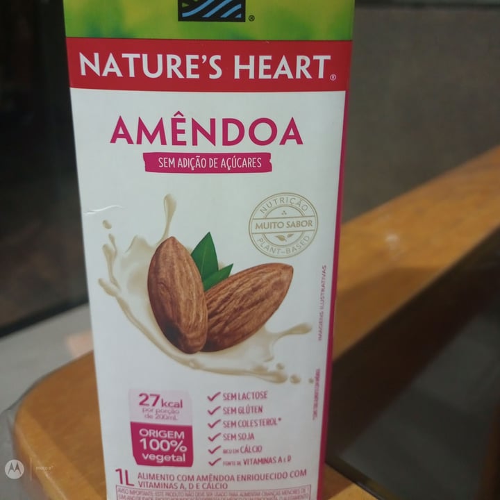 photo of Nature Hearts Amêndoa Leite de amêndoas shared by @fehbatelo on  28 Apr 2022 - review