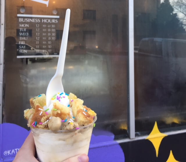 review photo of Make Believe Bakery funfetti soft serve shared by @samieats on 21 Jul 2020 - review