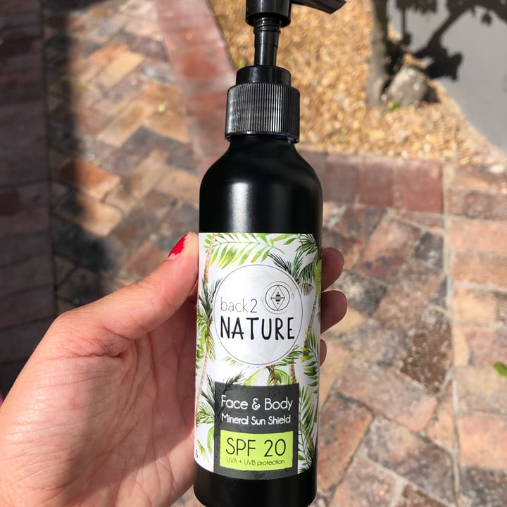 photo of Back 2 Nature FACE & BODY MINERAL SUN SHIELD shared by @zsuz on  25 Sep 2021 - review