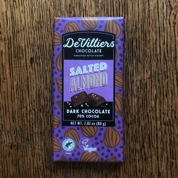 photo of De Villiers Chocolate Salted Almond Dark Chocolate shared by @ellaaaa on  05 Nov 2021 - review