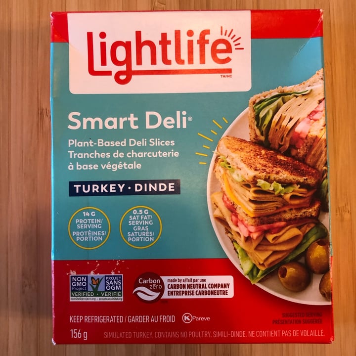 photo of Lightlife Plant-Based Turkey Deli Slices shared by @federicag on  22 May 2022 - review