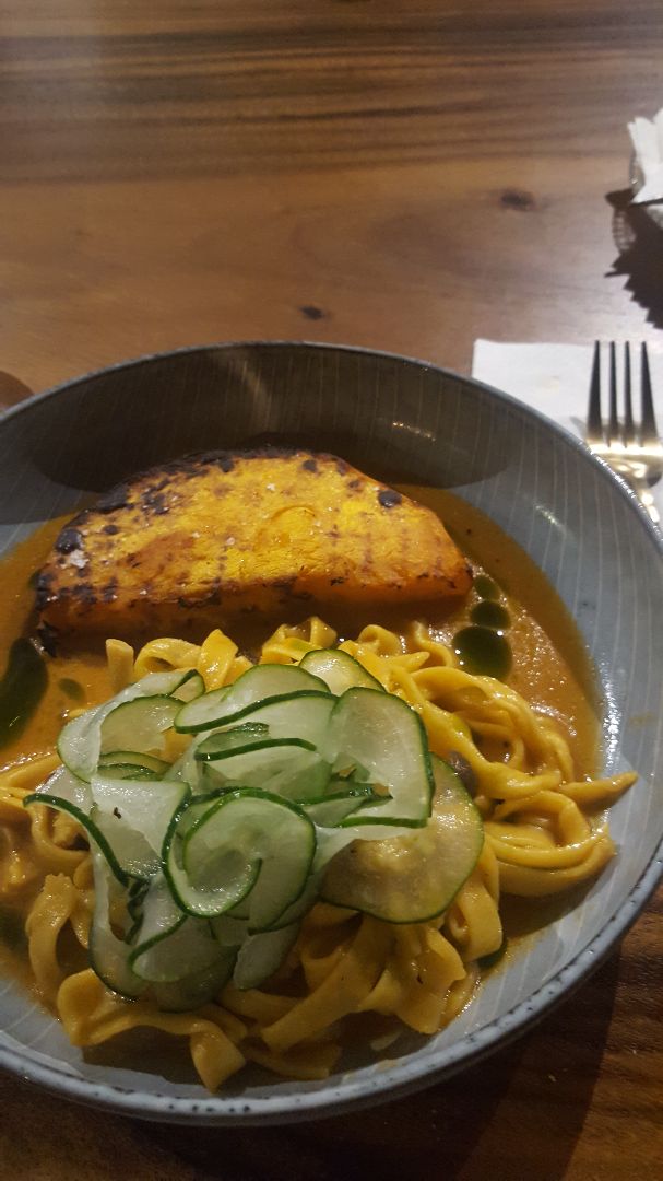 review photo of HRVST Cafe & Bar Tom Yum Pumpkin Fettucine shared by @claudiacani on 29 Sep 2018 - review