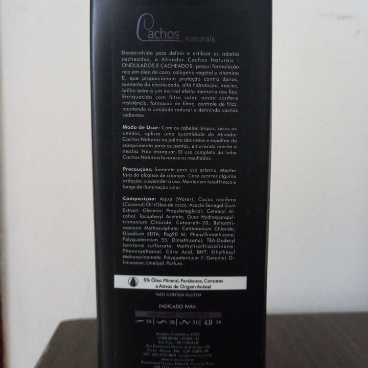 review photo of Arvensis Ativador de cachos Sem Enxague Para Cabelos Ondulados e Cacheados shared by @isabeleramos on 29 Nov 2022 - review