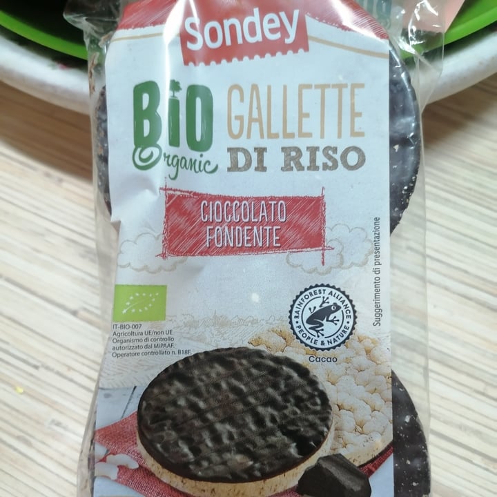 photo of Sondey Bio gallette di riso con cioccolato fondente shared by @robici72 on  29 May 2022 - review