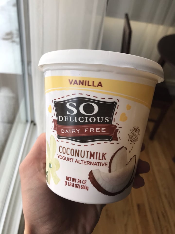 photo of So Delicious Dairy Free Unsweetened Vanilla Coconutmilk Yogurt Alternative shared by @tryingveganwithmario on  06 Feb 2019 - review