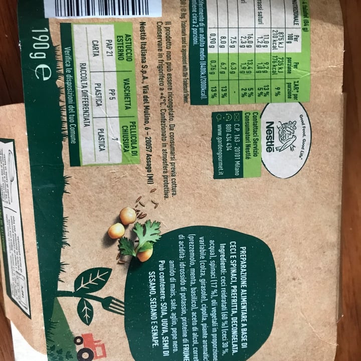 review photo of Garden Gourmet falafel ceci e spinaci shared by @linda93 on 14 Sep 2022 - review