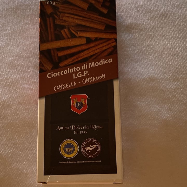 photo of Antica dolceria rizza Cioccolato di Modica I. G. P. Cannella shared by @carlaantonioli on  12 Jun 2022 - review