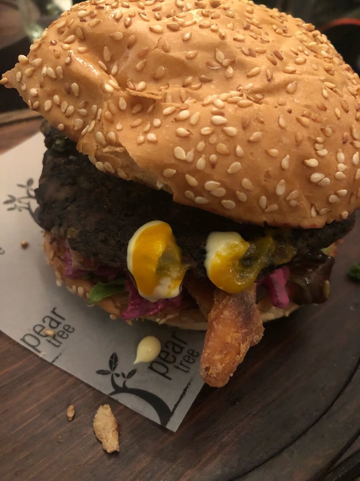 photo of Pear Tree Bistro Vegan burger shared by @caittyler on  30 Aug 2019 - review