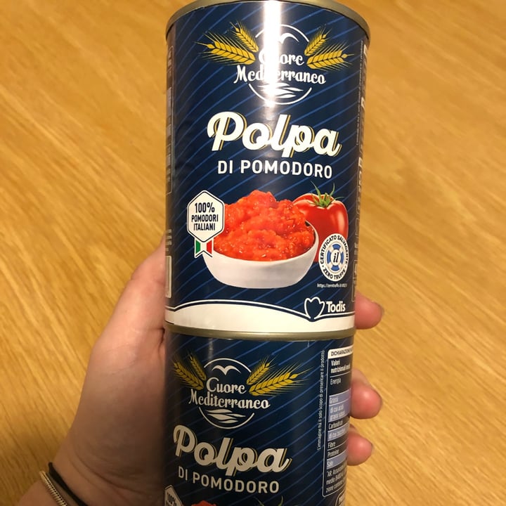 photo of Cuore Mediterráneo Polpa Di Pomodoro 700g shared by @laurarisorti on  26 Mar 2022 - review