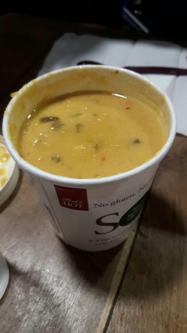 photo of Pret A Manger Smoky Sweetcorn Chowder shared by @darkchocoholic on  29 Dec 2019 - review
