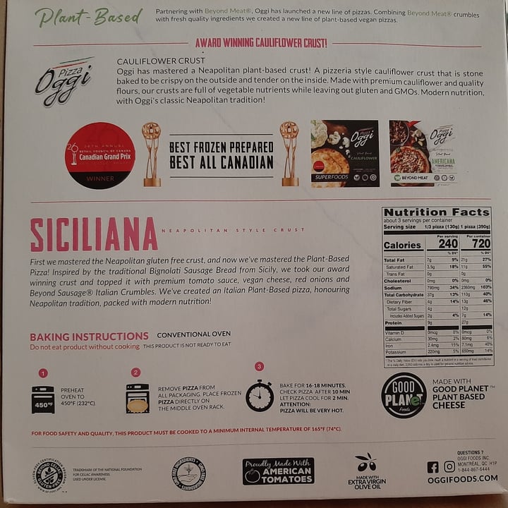 photo of Pizza Oggi Siciliano Pizza shared by @carriecreighton on  22 Jul 2021 - review