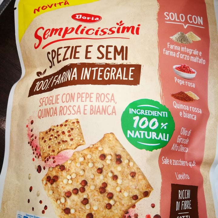 photo of I semplicissimi doria Sfoglie pepe e quinoa shared by @tibussina77 on  29 Jun 2022 - review