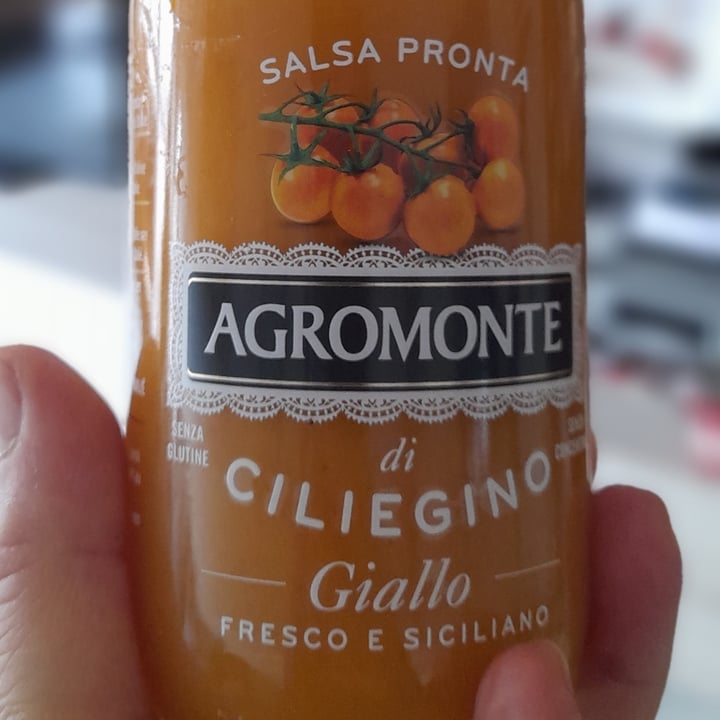 photo of Agromonte Passata con Ciliegino Giallo siciliano shared by @consiglivegani on  19 Dec 2021 - review