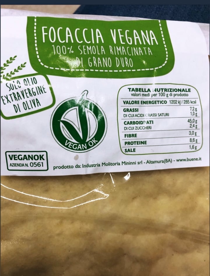 photo of  Esselunga Focaccia vegana shared by @ambra95 on  19 Feb 2020 - review