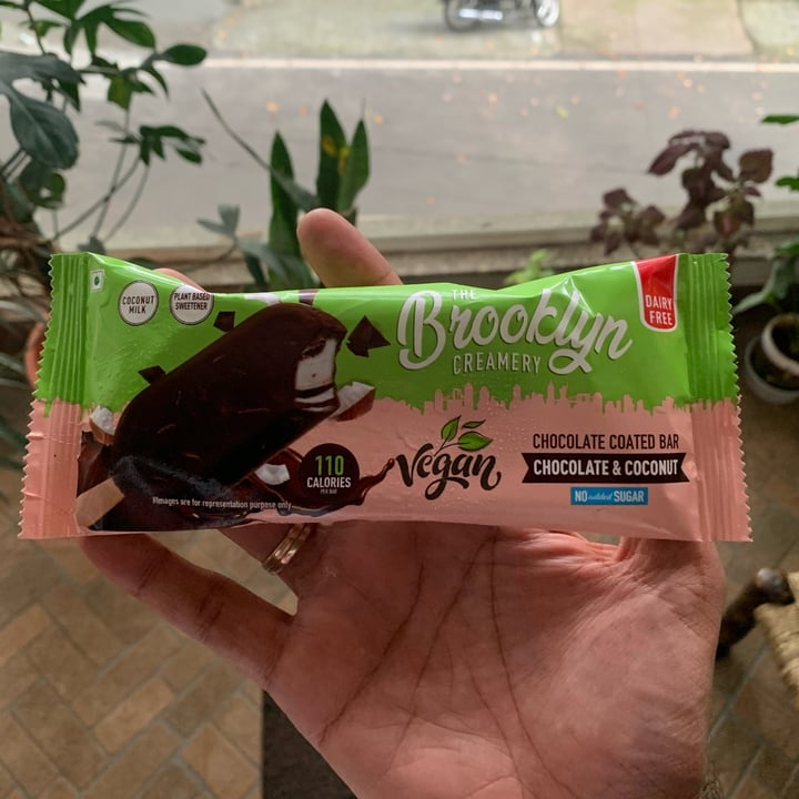 photo of The Brooklyn Creamery Chocolate Coated Bar - Chocolate & Coconut shared by @pv on  23 Oct 2021 - review