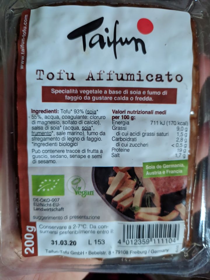 photo of Taifun Tofu Affumicato shared by @cathvegan on  19 Feb 2020 - review