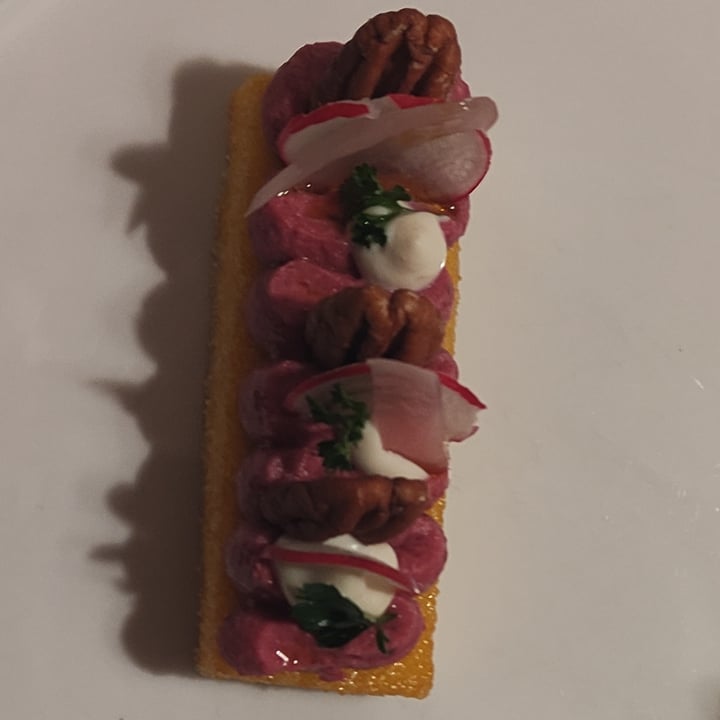 photo of Capra e Cavoli vegetariano, vegano e pesce Polenta croccante con paté vegetale alle noci shared by @bluekosmos on  01 Dec 2021 - review
