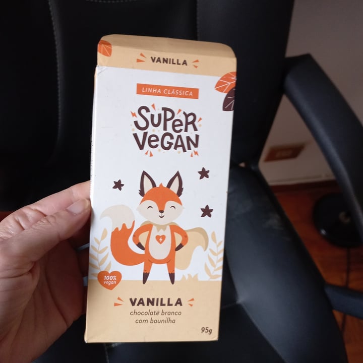 photo of Super Vegan Barra de Chocolate - Vanilla (95g) shared by @fecavaliere on  18 Dec 2021 - review