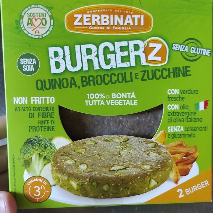 photo of Zerbinati Burger'Z Quinoa, Broccoli e Zucchine shared by @shinohara90 on  23 Mar 2022 - review