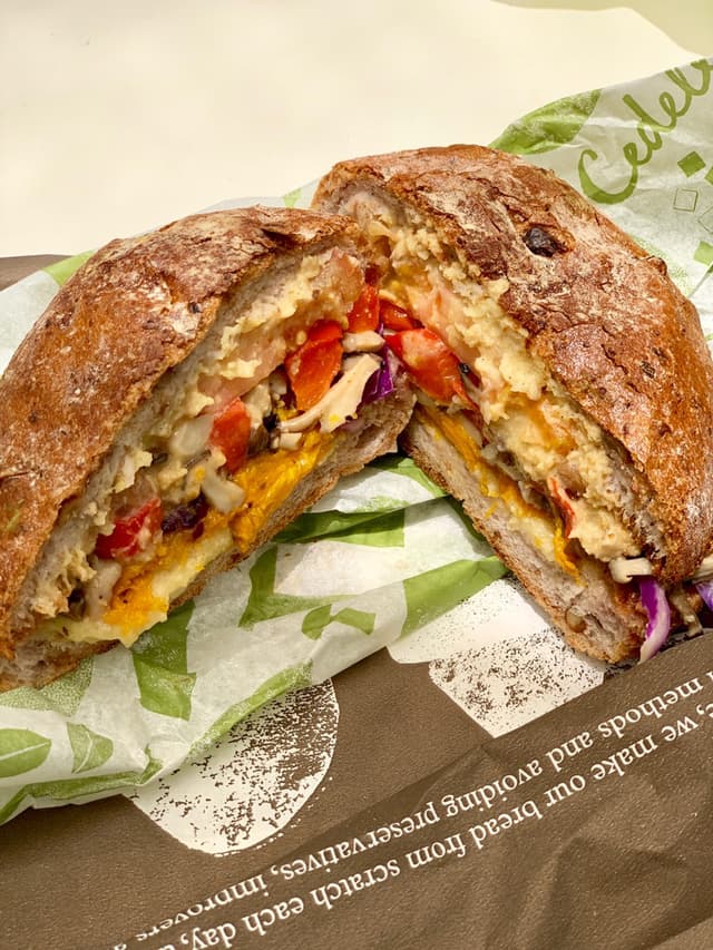 「Grilled Trio Colour Veggies」の料理の写真