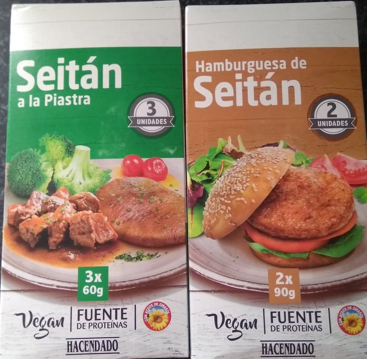 photo of Hacendado Hamburguesa de Seitan shared by @agomeezm on  21 Aug 2019 - review
