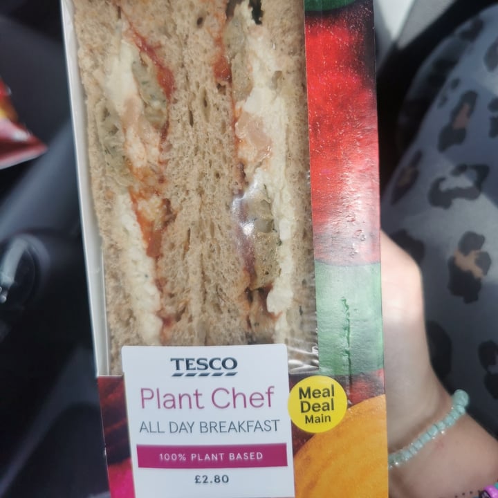 photo of Tesco Plant Chef All Day Breakfast Sandwich shared by @cthomps05 on  30 Sep 2022 - review