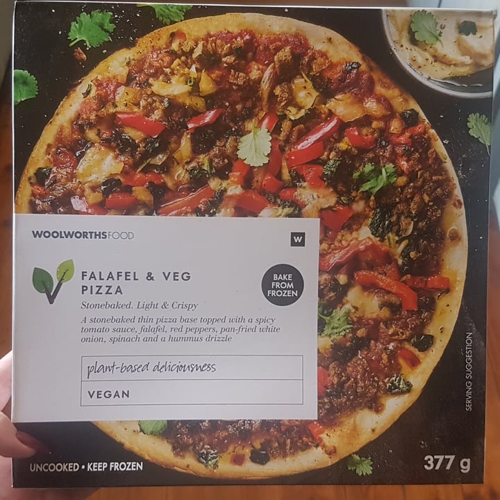 photo of Woolworths Food Falafel & veg pizza shared by @devnitief on  10 Sep 2021 - review
