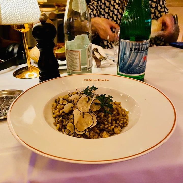 photo of Café de Paris, Saint-Tropez Veganized Truffle Noodles shared by @vikas on  28 May 2022 - review