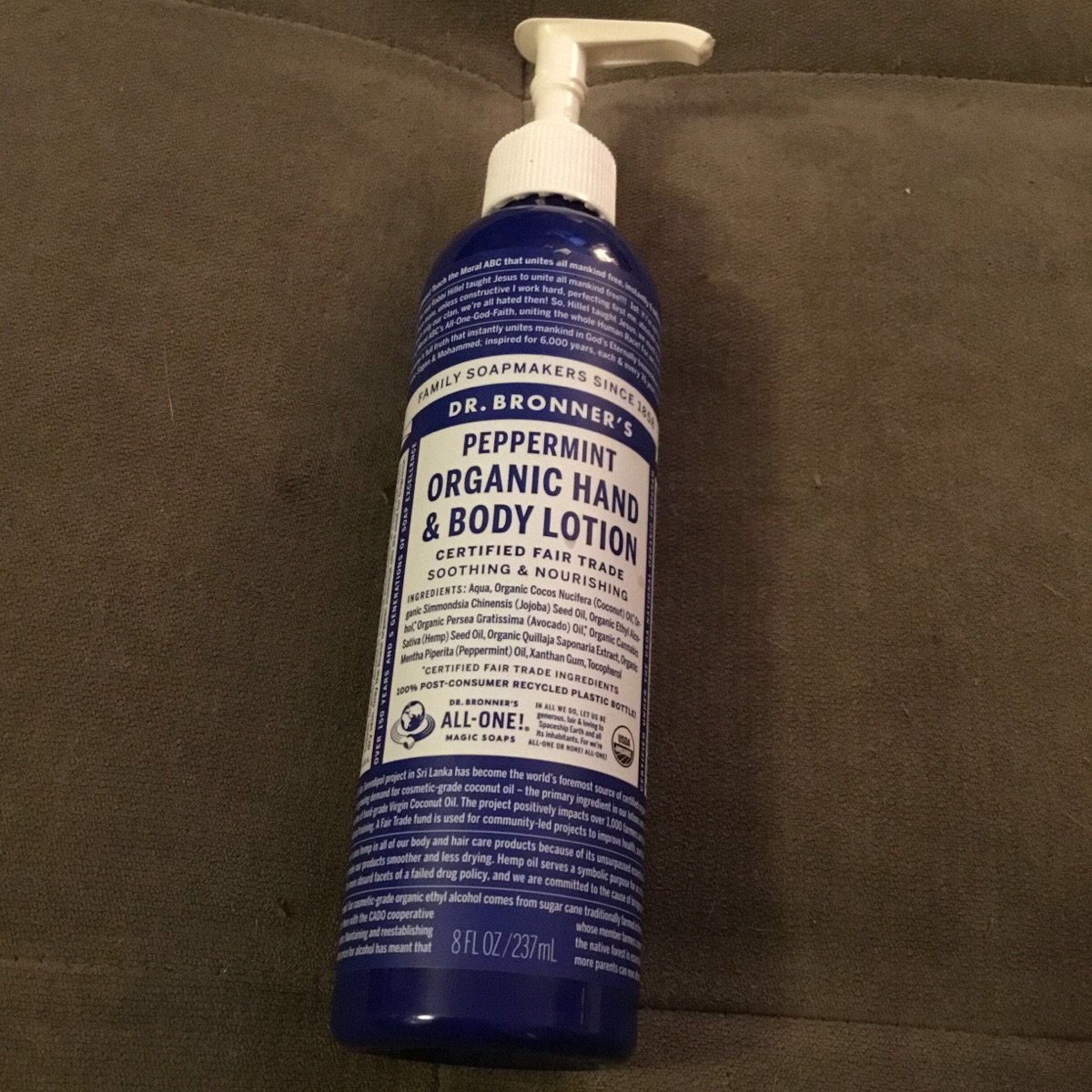 Dr. Bronner's Peppermint Organic Hand & Body Lotion Reviews | abillion