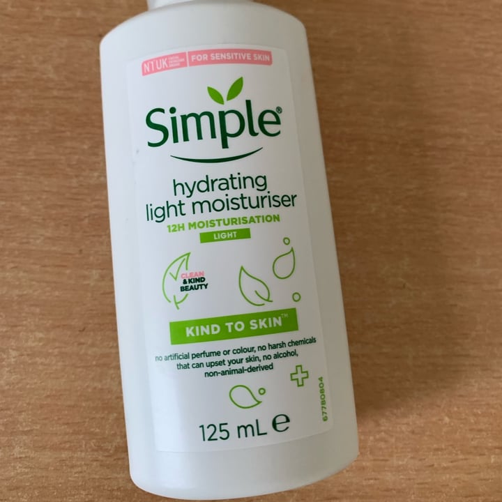 photo of Simple Hydrating Light Moisturizer shared by @graysue on  24 Oct 2021 - review