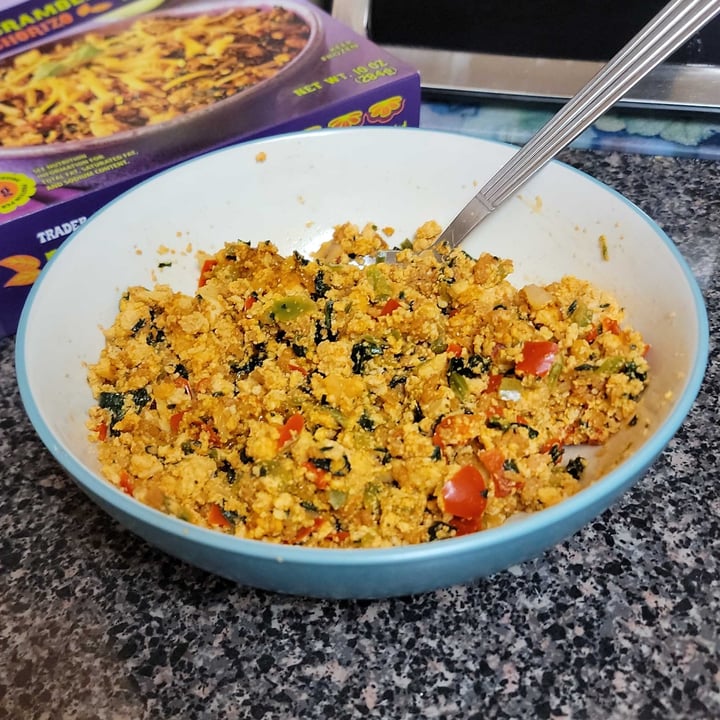 review photo of Trader Joe's Tofu Scramble with Soy Chorizo shared by @plant-based-newb on 28 Apr 2022 - review