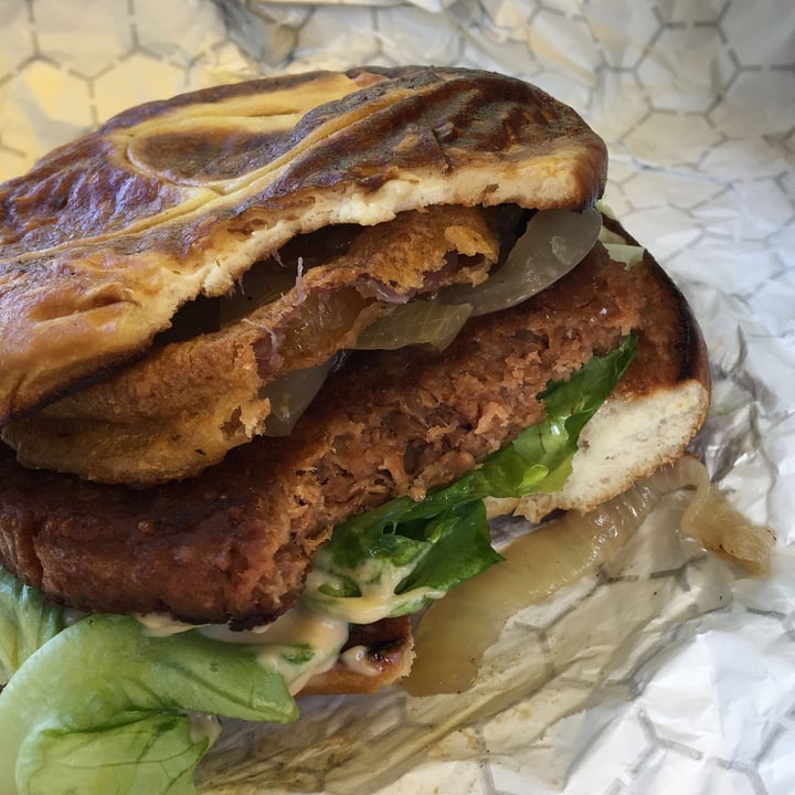 review photo of Wild Flower Cafe - Burger Bar Onion lovers burger. shared by @megsies on 16 Jun 2018 - review